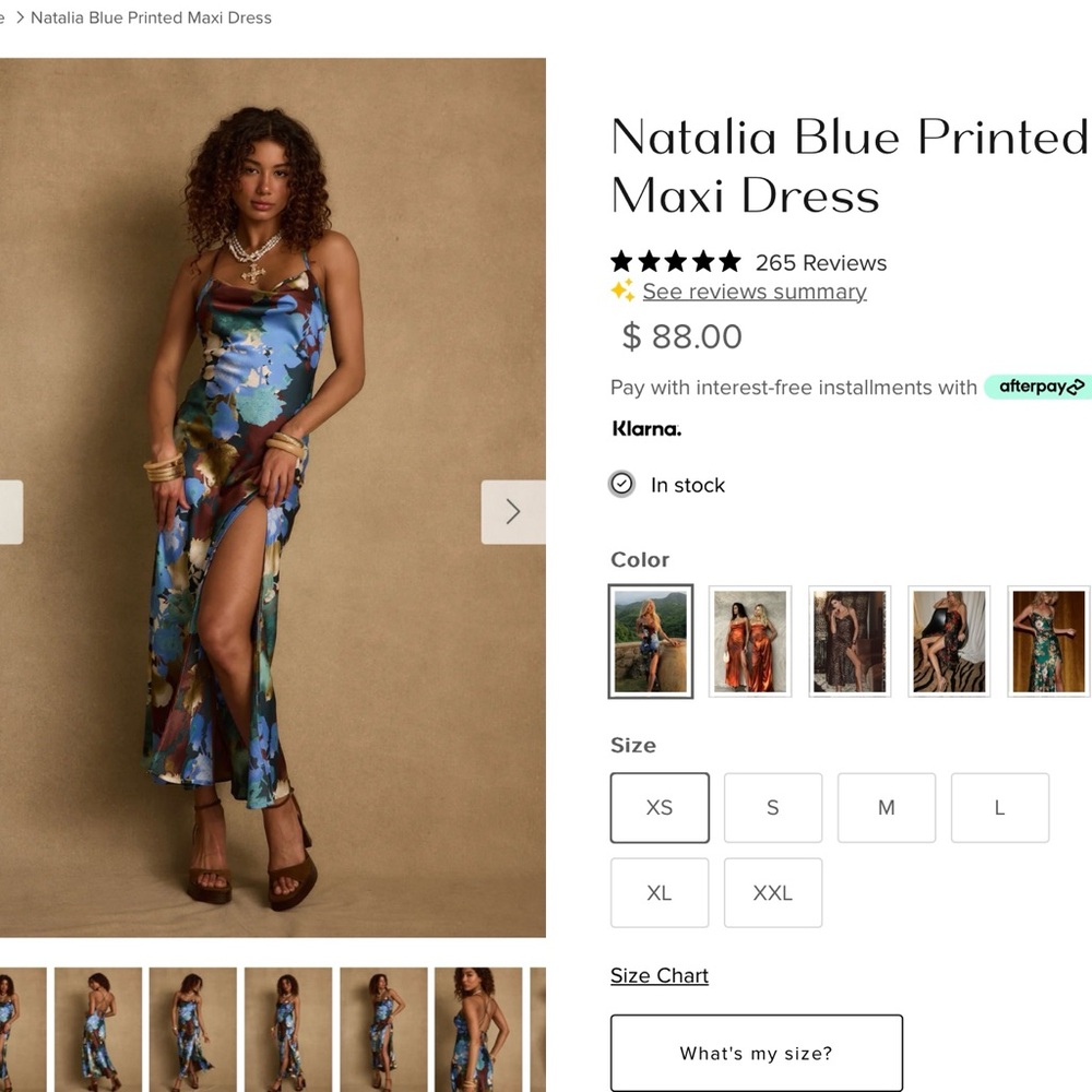 12th Tribe Blue Strapless Slit Maxi Dress